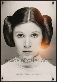 7c0843 PRINCESS LEIA 13x19 special poster 2017 Carrie Fisher, may the force be with you, rare!