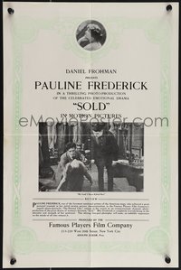 7c0847 SOLD 13x19 special poster 1915 gorgeous Pauline Frederick in dramatic scene, ultra rare!