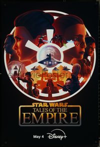 7c0195 STAR WARS: TALES OF THE EMPIRE DS tv poster 2024 Disney+, Sackhoff, Mikkelsen, ultra rare!