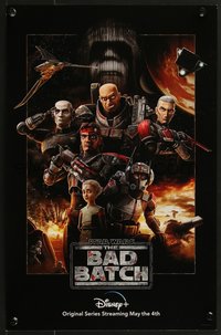 7c0853 STAR WARS: THE BAD BATCH 11x17 special poster 2021 Disney+, wacky cast image, ultra rare!