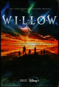 7c0196 WILLOW DS tv poster 2022 Walt Disney+, silhouettes of Warwick Davis and cast, ultra rare!