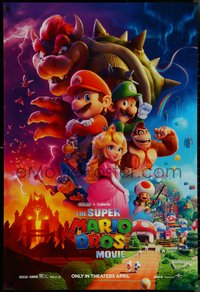 7c0602 SUPER MARIO BROS MOVIE advance DS 1sh 2023 Pratt is Mario, Day is Luigi, colorful montage!