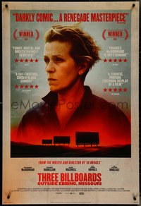 7c0616 THREE BILLBOARDS OUTSIDE EBBING, MISSOURI int'l DS 1sh 2017 Best Actress McDormand!