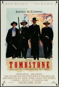 7c0619 TOMBSTONE DS 1sh 1993 Kurt Russell as Wyatt Earp, Val Kilmer as Doc Holliday!