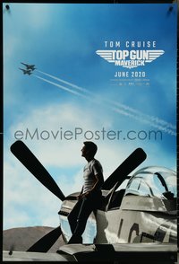 7c0621 TOP GUN: MAVERICK teaser DS 1sh 2022 Naval aviator Cruise on P-51 Mustang fighter airplane!