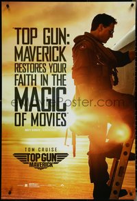 7c0622 TOP GUN: MAVERICK DS 1sh 2021 Naval aviator Tom Cruise climbing F-18, magic restored, review!