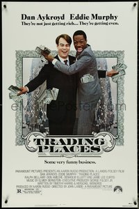 7c0626 TRADING PLACES 1sh 1983 Dan Aykroyd & Eddie Murphy are getting rich & getting even!