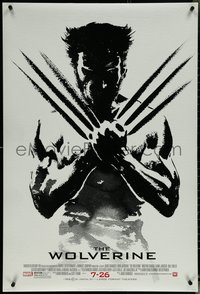 7c0652 WOLVERINE style B revised advance DS 1sh 2013 Hugh Jackman in title role by Suren Galadjian!