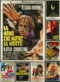 7d0055 LOT OF 12 FOLDED ITALIAN TWO-PANELS 1960s-1970s great images from a variety of movies!