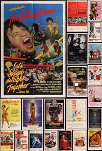 7d0349 LOT OF 58 FOLDED ONE-SHEETS 1960s-1980s great images from a variety of different movies!