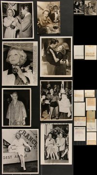 7d1103 LOT OF 10 MARLENE DIETRICH NEWS PHOTOS 1940s-1960s great candids images of the star!