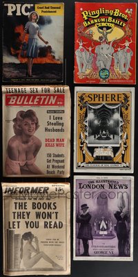 7d0079 LOT OF 6 MAGAZINES & NEWSPAPERS 1940s-1970s filled with great images & information!