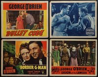 7d0838 LOT OF 4 GEORGE O'BRIEN LOBBY CARDS 1930s-1940s great images from some of his movies!