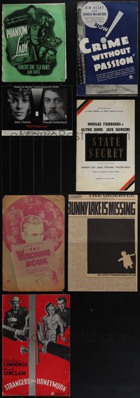 7d0073 LOT OF 7 UNCUT PRESSBOOKS 1930s-1970s advertising for a variety of different movies!