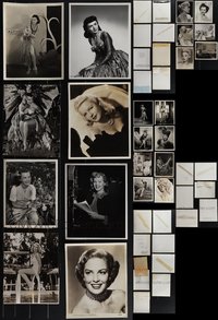 7d0943 LOT OF 30 MOSTLY 1940S 8X10 STILLS OF PRETTY FEMALE ACTRESSES 1940s beautiful portraits!