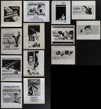 7d1009 LOT OF 13 8X10 ART STILLS OF 6SHEETS 3SHEETS & 24SHEETS 1930s-1960s images used on posters!