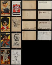 7d1163 LOT OF 8 POSTCARDS 1900s-1930s great art, some with googly eyes, most never used!