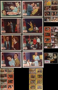 7d0766 LOT OF 41 LOBBY CARDS 1940s-1960s complete & incomplete sets from a variety of movies!