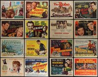 7d0805 LOT OF 16 TITLE LOBBY CARDS 1940s-1950s great images from a variety of different movies!