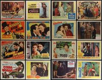 7d0811 LOT OF 16 1930s-1960s LOBBY CARDS 1930s-1960s great scenes from a variety of different movies!