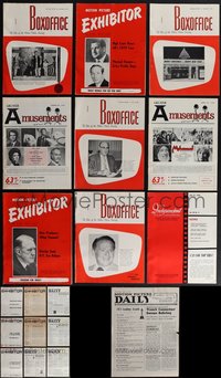 7d0215 LOT OF 19 EXHIBITOR MAGAZINES 1960s-1970s great images & articles for theater owners!