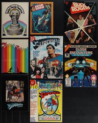 7d1162 LOT OF 8 PROGRAM BOOKS & COMIC BOOK MAGAZINES 1960s-1980s a variety of movie images & more!