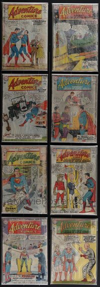 7d0858 LOT OF 8 ADVENTURE COMICS FROM #304-325 COMIC BOOKS 1964-1966 Superman, Superboy & more!