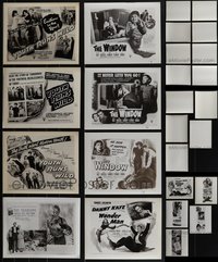 7d1007 LOT OF 13 8X10 STILLS SHOWING 1/2SHEET & INSERT IMAGES 1940s great poster images!