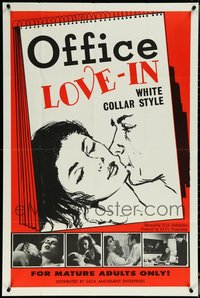 7d0516 LOT OF 15 FOLDED OFFICE LOVE-IN ONE-SHEETS 1968 white collar style, mature adults only!