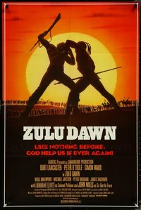 7d0451 LOT OF 21 FOLDED ZULU DAWN ONE-SHEETS 1979 like nothing before, God help us if ever again!