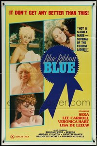 7d0409 LOT OF 26 FOLDED BLUE RIBBON BLUE ONE-SHEETS 1985 it don't get any better than this!