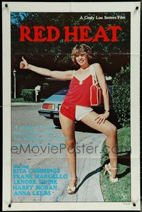 7d0434 LOT OF 23 FOLDED RED HEAT ONE-SHEETS 1981 sexy hitchhiker goes to Las Vegas!