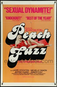 7d0700 LOT OF 3 FOLDED PEACH FUZZ ONE-SHEETS 1977 sexy Jean Dalton is the forbidden fruit!