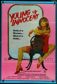 7d0441 LOT OF 22 FOLDED WILD INNOCENTS ALTERNATE TITLE ONE-SHEETS 1982 retitled Young & Innocent!