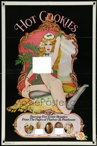 7d0641 LOT OF 6 FOLDED HOT COOKIES ONE-SHEETS 1977 with erotic beauties from Playboy & Penthouse!