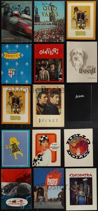 7d0256 LOT OF 15 SOUVENIR PROGRAM BOOKS 1960s-1970s from a variety of different movies!