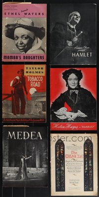 7d0264 LOT OF 6 STAGE PLAY SOUVENIR PROGRAM BOOKS 1920s-1940s from a variety of different shows!