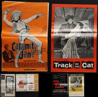 7d0209 LOT OF 4 UNCUT & 2 CUT PRESSBOOKS 1950s-1960s advertising for a variety of different movies!