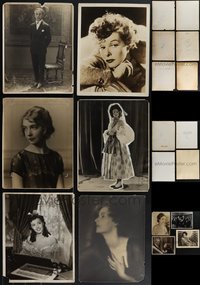 7d0176 LOT OF 10 MOSTLY DELUXE 11X14 STILLS 1910s-1940s portraits of a variety of different stars!