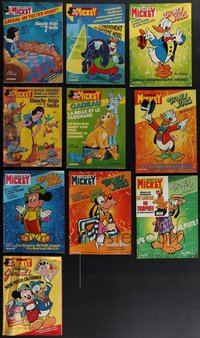 7d0224 LOT OF 10 LE JOURNAL DE MICKEY FRENCH WALT DISNEY MAGAZINES 1980s Snow White, Donald Duck!