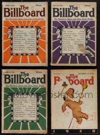 7d0234 LOT OF 4 BILLBOARD MAGAZINES 1929 & 1938 filled with great images & information!