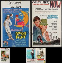 7d0062 LOT OF 7 UNFOLDED & FORMERLY FOLDED WINDOW CARDS 1960s great images from several movies!