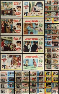 7d0736 LOT OF 72 JERRY LEWIS LOBBY CARDS 1950s-1960s incomplete sets from some of his movies!