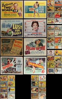 7d0275 LOT OF 50 TITLE CARDS 1940s-1960s great images from a variety of different movies!