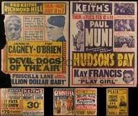 7d0005 LOT OF 7 JUMBO WINDOW CARDS 1930s-1940s most multi-bills from RKO Keith's in NYC!