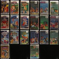 7d1155 LOT OF 10 WALT DISNEY VHS TAPES IN ORIGINAL SHRINK WRAP 1980s-1990s all the classics!