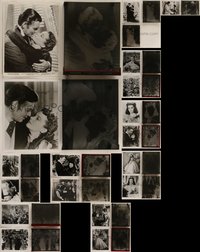 7d0155 LOT OF 19 GONE WITH THE WIND 8X10 COPY NEGATIVES WITH POSITIVE PRINTS 1970s w/positive prints!