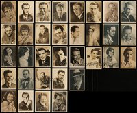 7d1083 LOT OF 33 DELUXE 5X7 FAN PHOTOS OF 1920S-30S STARS WITH FACSIMILE AUTOGRAPHS 1920s-1930s