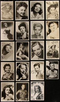 7d1087 LOT OF 19 1950S SEXY ACTRESSES FAN PHOTOS 1940s-1950s some with facsimile signatures!