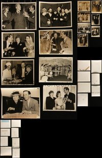 7d1146 LOT OF 15 BASIL RATHBONE CANDID PHOTOS AT PARTIES & EVENTS 1920s with other celebrities!